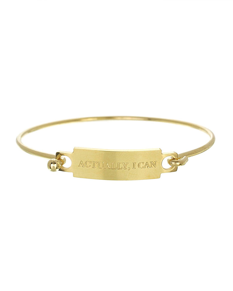 Actually, I Can Bangle Bracelet | Gold - Teresa Collins Studio