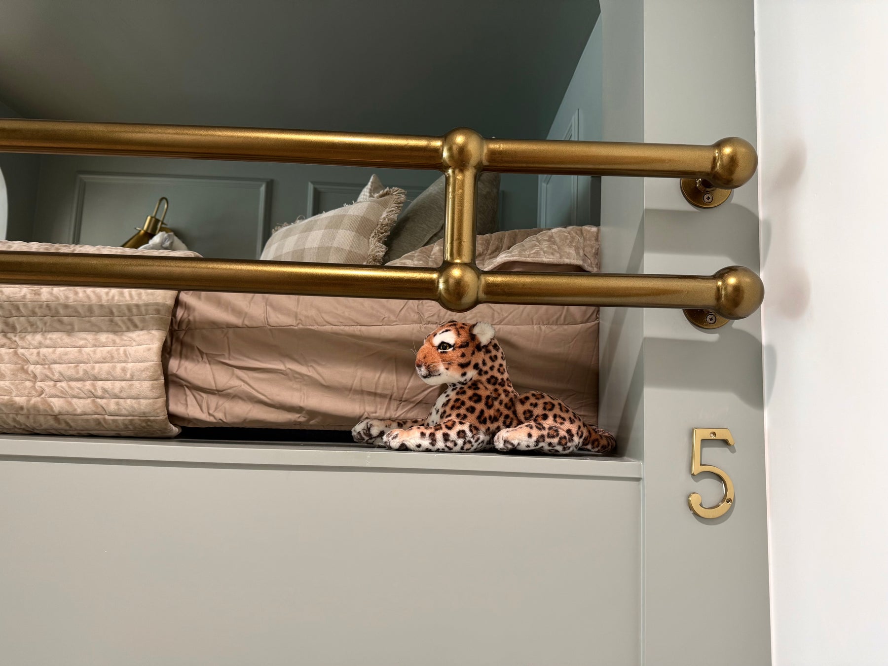 Solid Brass Number 5 reference image