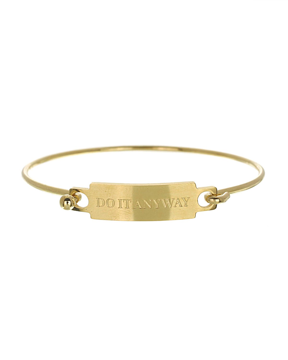 Do It Anyway Bangle Bracelet | Gold - Teresa Collins Studio