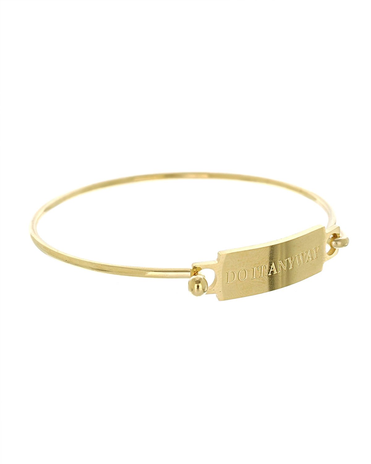 Do It Anyway Bangle Bracelet | Gold - Teresa Collins Studio